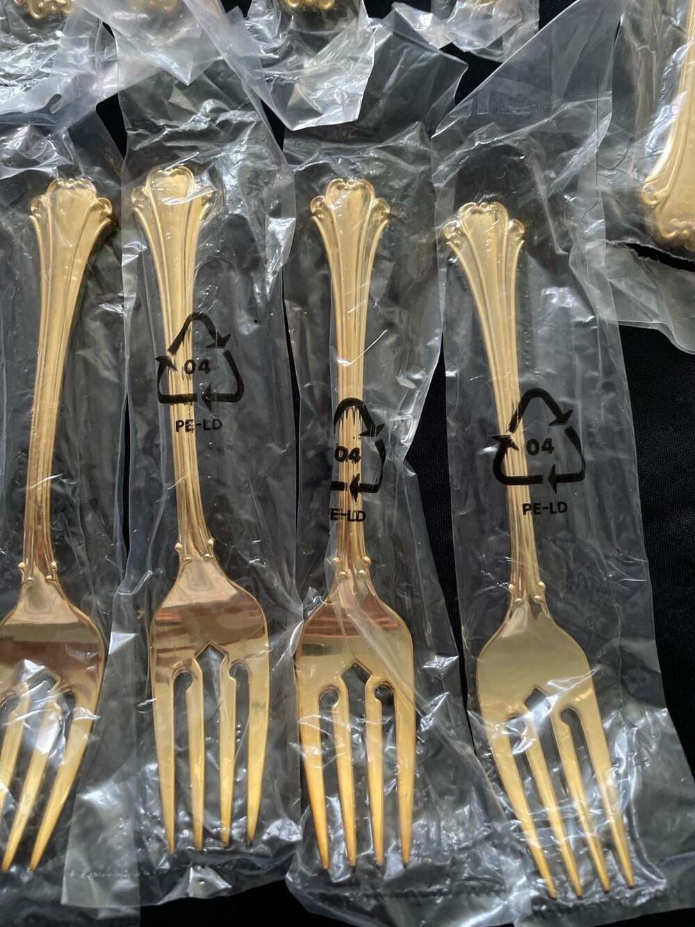 F.B. Rogers Gold Electroplate Flatware Set - Picture 4 of 14